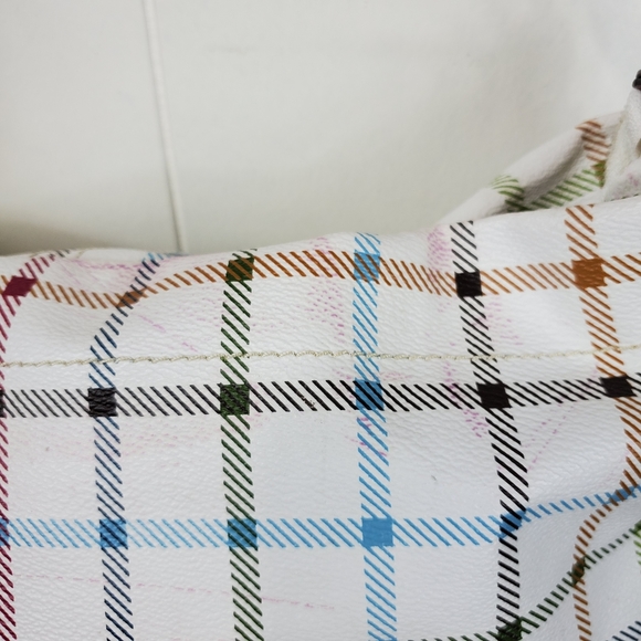 Coach pink plaid tote - Picture 6 of 13